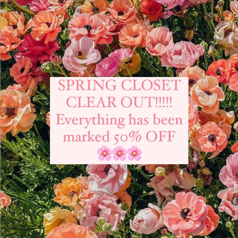 Spring Clear Out 50% OFF